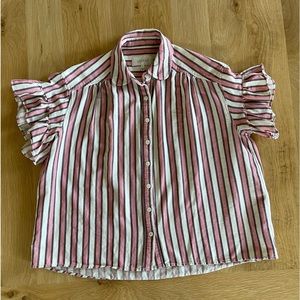 THE GREAT beautiful pink stripe shirt